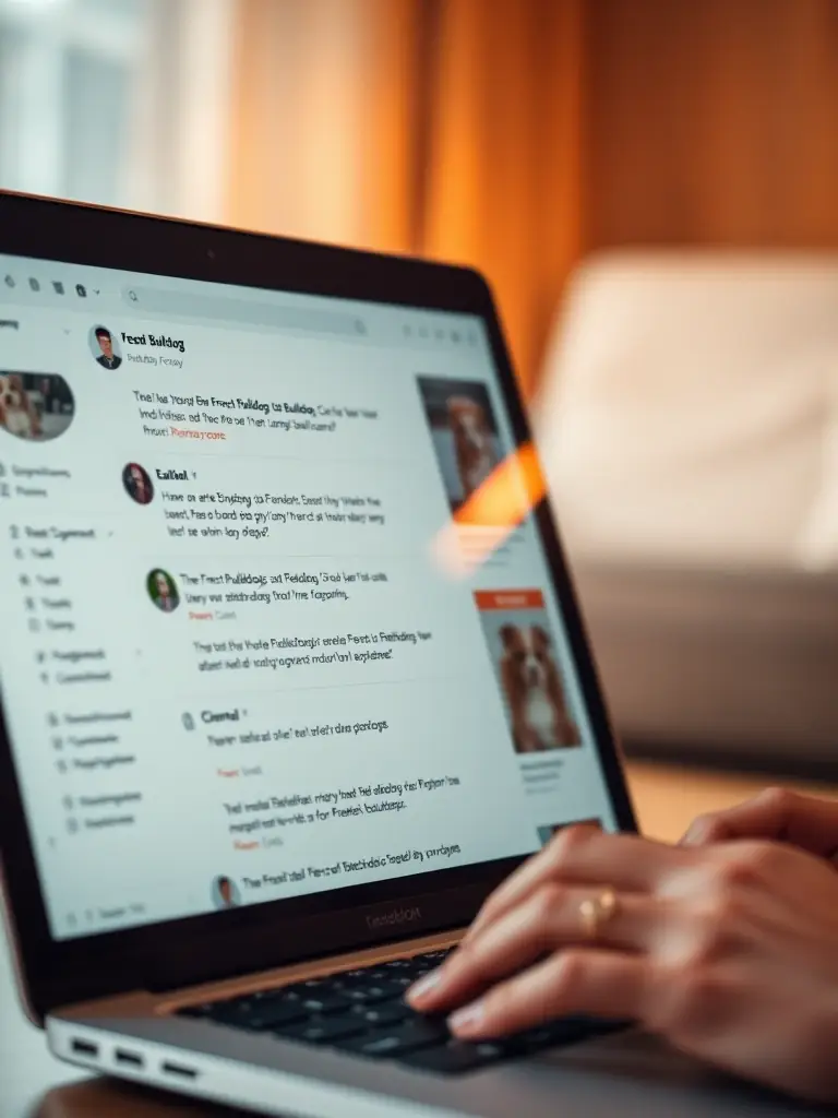A screenshot of a lively discussion thread in the Frenchie Care Club forum, showcasing the range of topics discussed and the active participation of members.